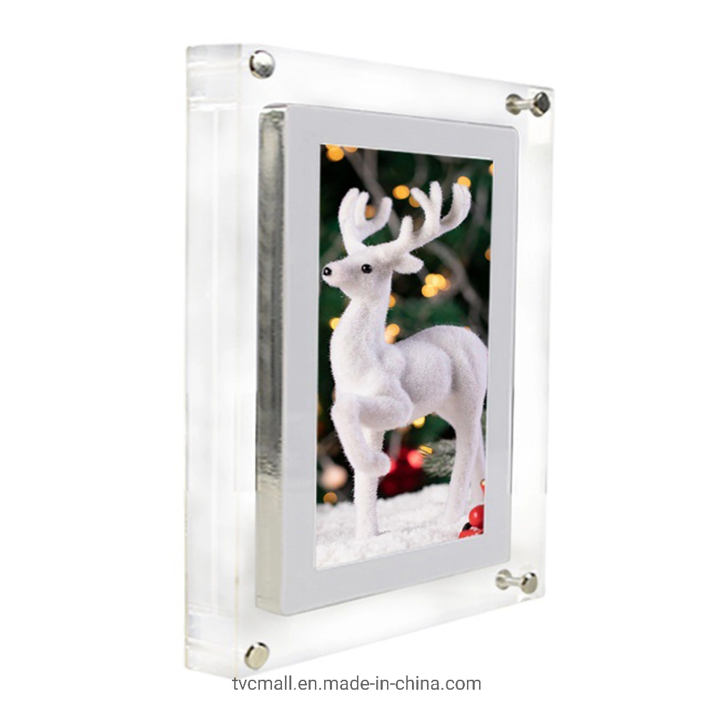 5-Inch LCD Display Acrylic Digital Photo Frame for Home, Office with 1g Internal Memory / Type-C Cable - Us Plug