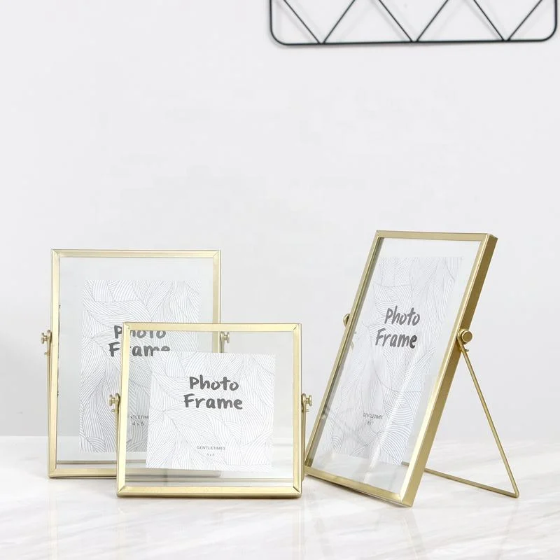 4 Color Metal Aluminum Alloy Photo Picture Frame with Glass