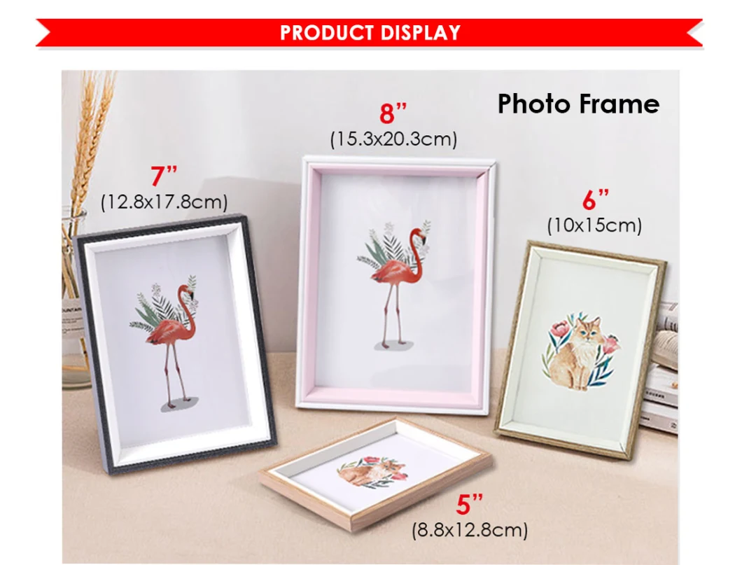 Foska 5 6 7 8 Inch Wooden MDF Photo Frame