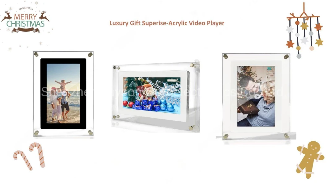 5" 7" 10.1" Acrylic Digital Photo Frame LCD Transparent Screen Digital Art Picture Frame