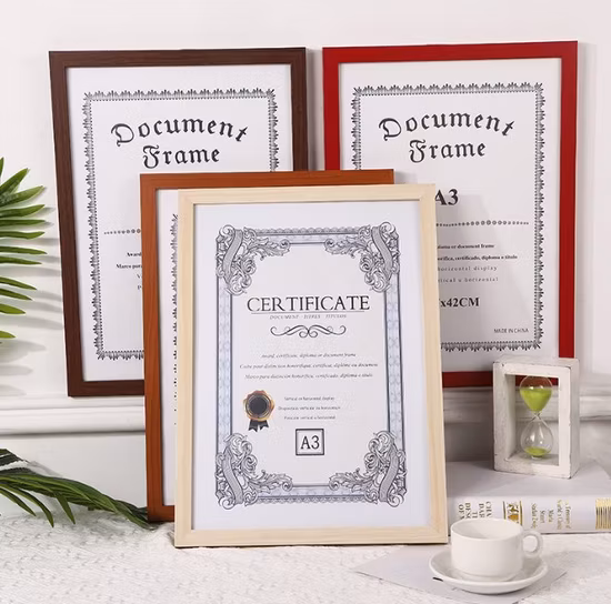 Custom MDF Photo Frame Home Decoration Wood Frame for Jigsaw Puzzle