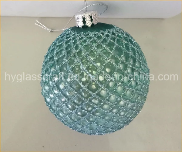 Handmade Glitter Glass Ball Christmas Decoration Ornament