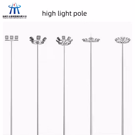 Nuevo poste de luz de mástil alto de estadio de luz de poste alto de 30 metros
