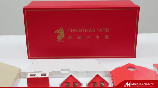 Proveedores de decoración más vendidos Espuma de color nieve Adorno casero hecho a mano Casa de Navidad